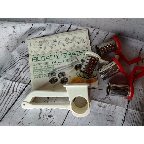 vintage progressive rotary grater 4 Piece Set - Picture 8 of 8